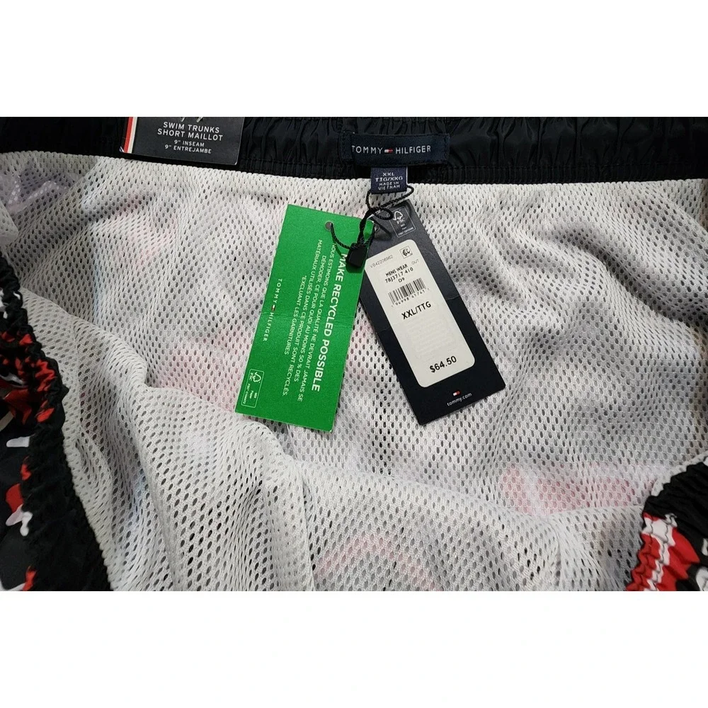 Tommy Hilfiger Men's Swim Trunks Lined Drawstring Pockets Size XXL